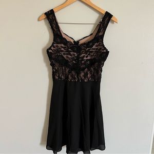 Black small Short Lace Dress